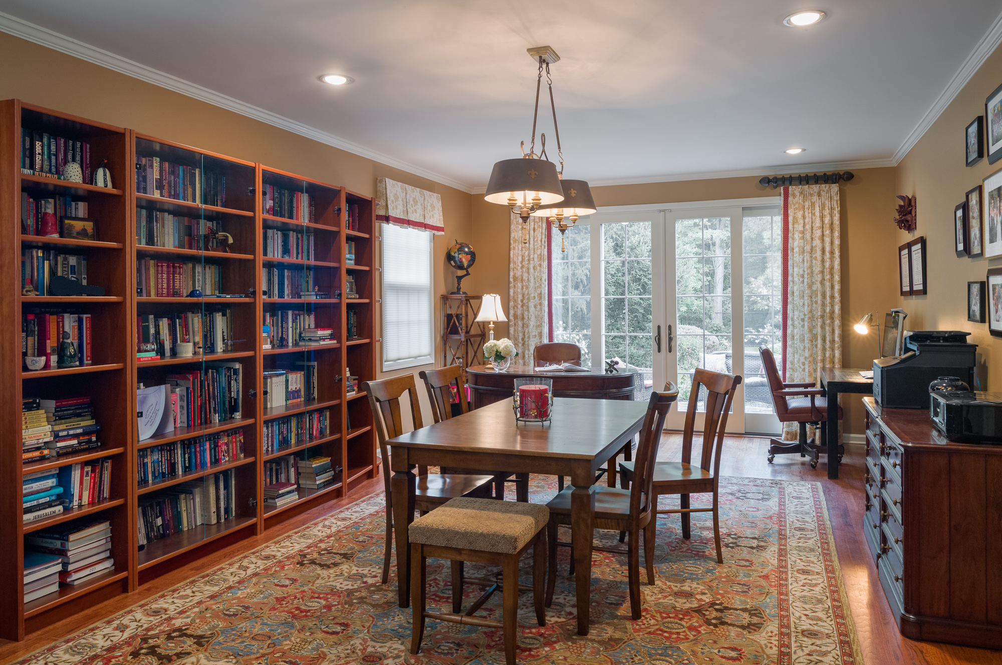 Unused Formal Living Room Becomes Well Loved Study