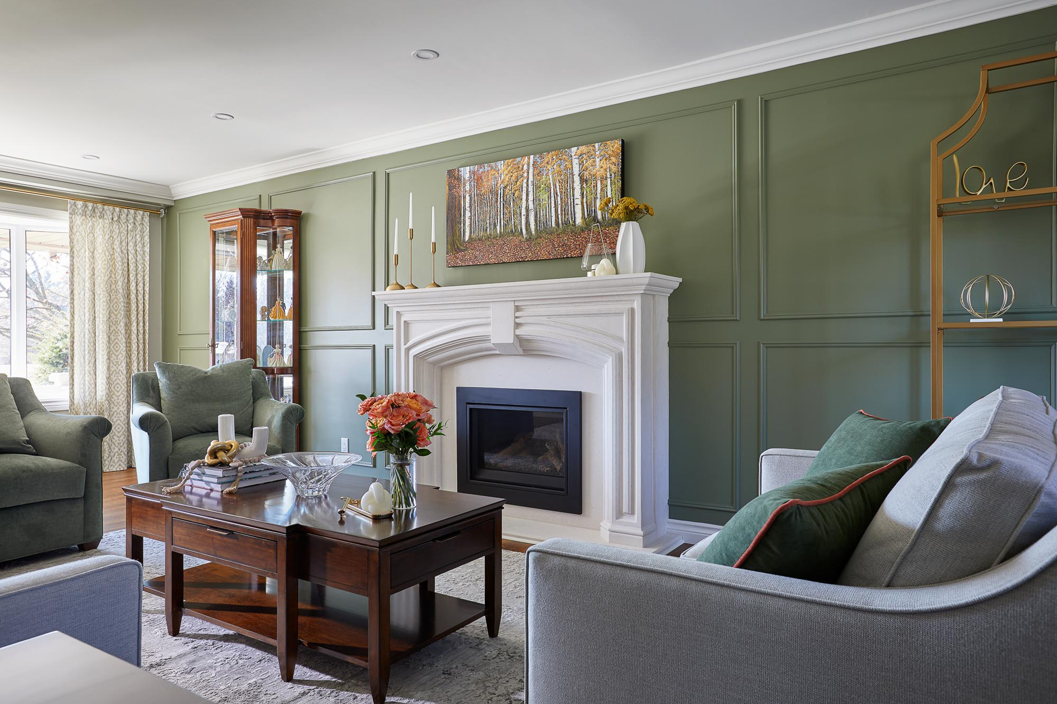 Green paint consultation in transitional home in Montclair.
