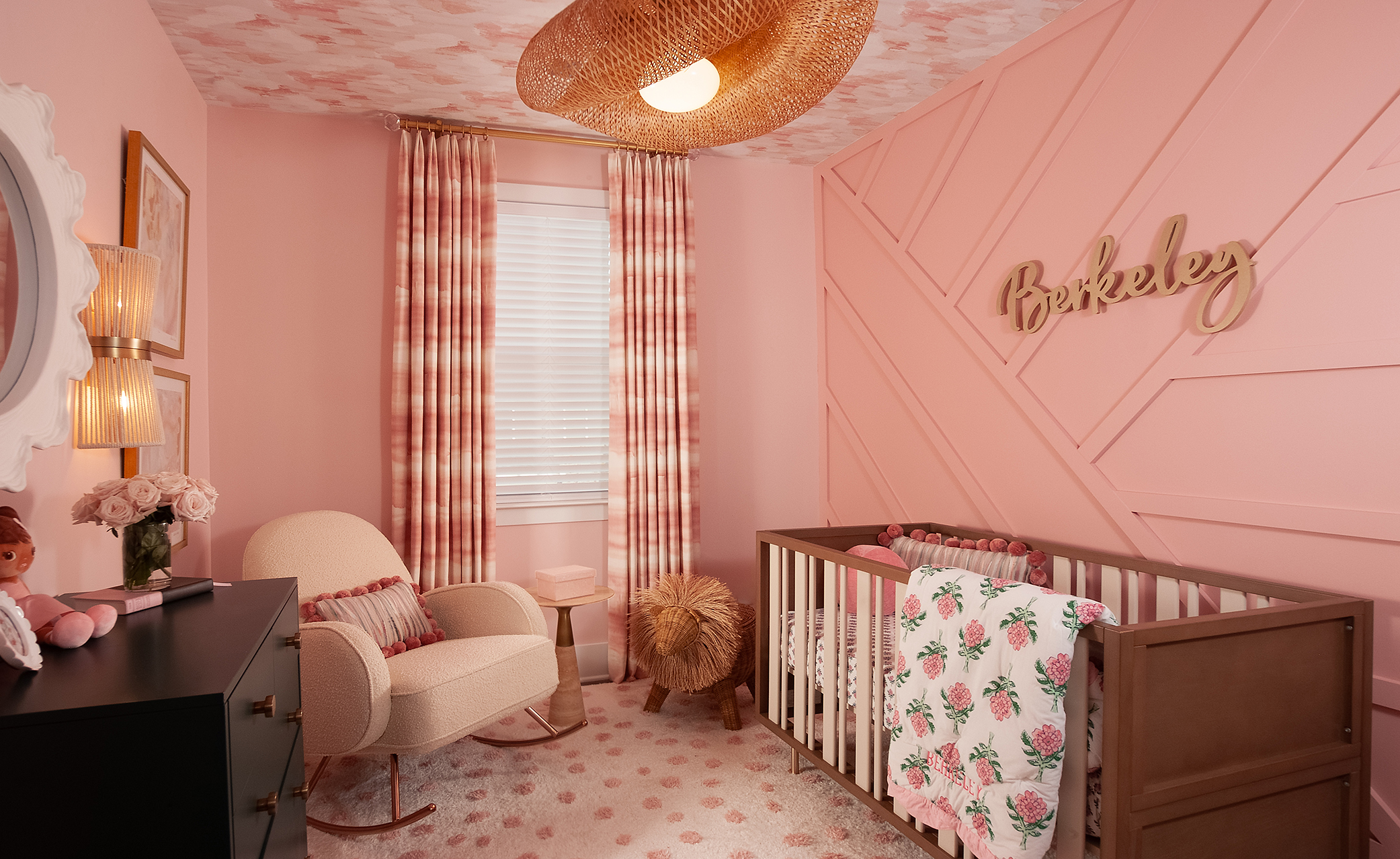 Girl's nursery room by Valerie Ruddy.