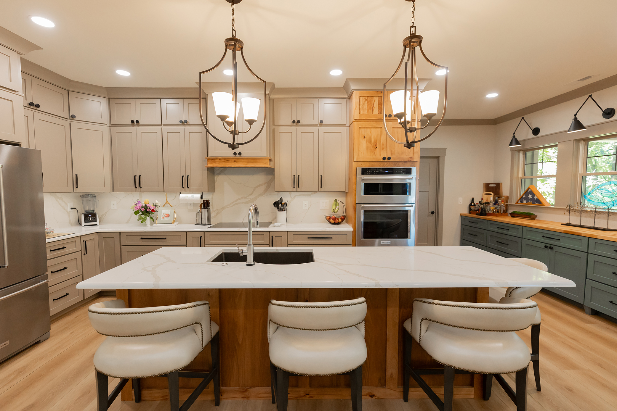 Kitchen interior design project by Valerie Ruddy.