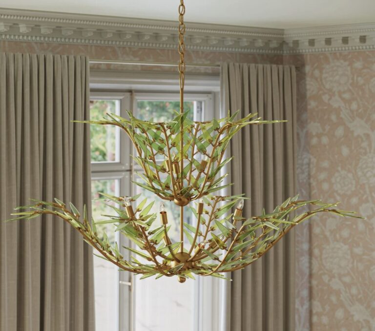 Eclectic nature chandelier from Spring interior design collection.