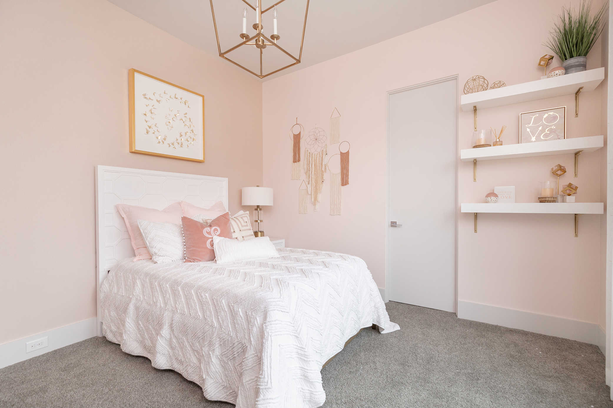 Luxury contemporary girl's children room.